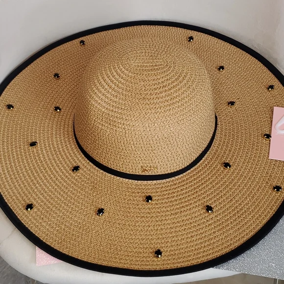 Juicy Couture ❤️NWT❤️ Wide Brimmed Jeweled Hat!❤️❤️❤️ - Picture 12 of 13
